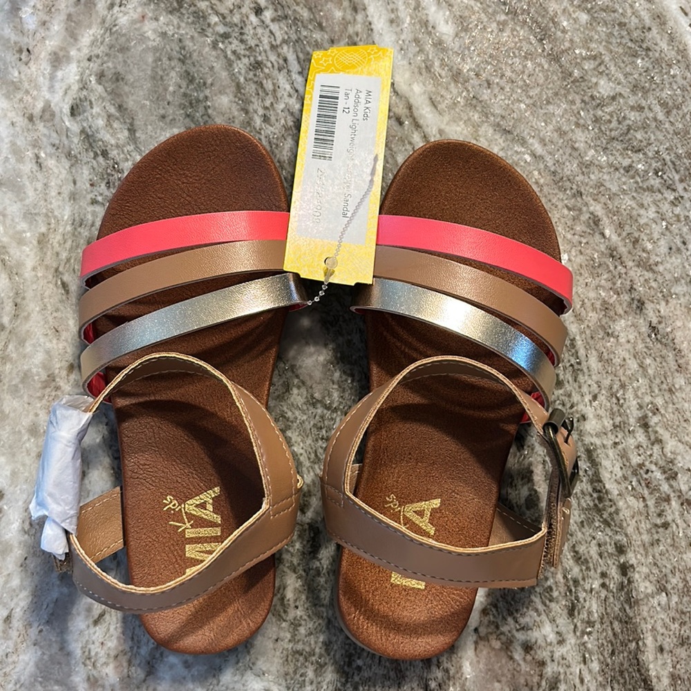 Mia Kids 12 Addisson Lightweight Strappy Sandal